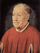 Jan Van Eyck Portrat des Kardinal Nicholaes Albergati oil on canvas
